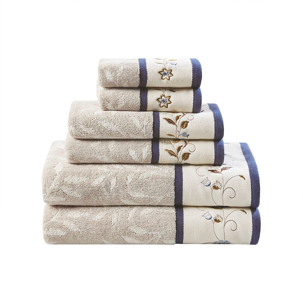 Cozy Cotton Jacquard Towel Set