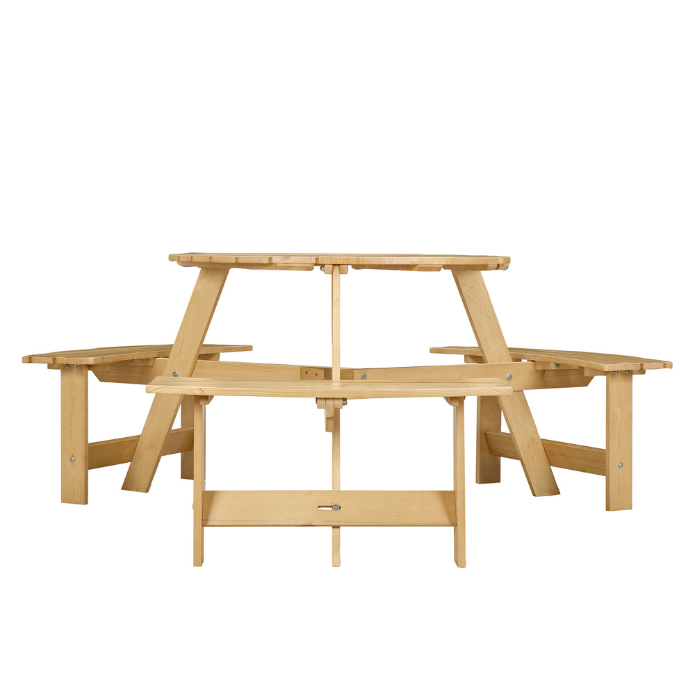 Gather 'Round: Spacious Outdoor Picnic Table Set