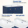 Chic Compact Bathroom Vanity with Sink and Storage