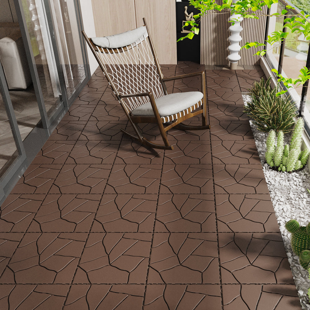 Chic Stone Interlocking Patio Tiles