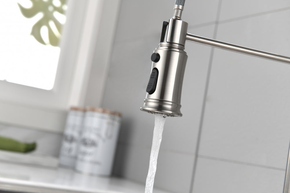 Sleek Pull-Down Kitchen Faucet with Sprayer