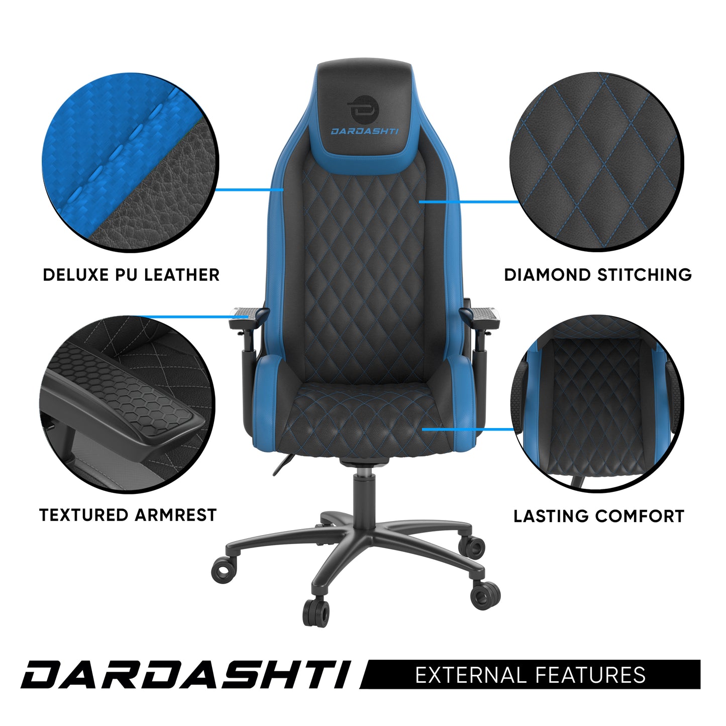 Blue Comfort Gaming Chair