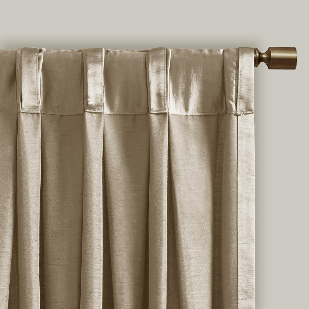 Charming Pleat Curtain Panel with Tieback