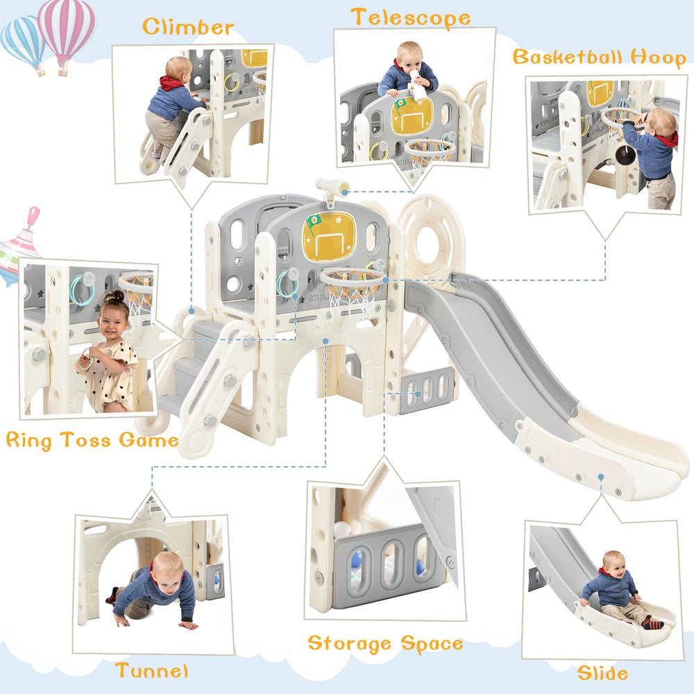 Castle Climber Playset with Slide and Fun Activities