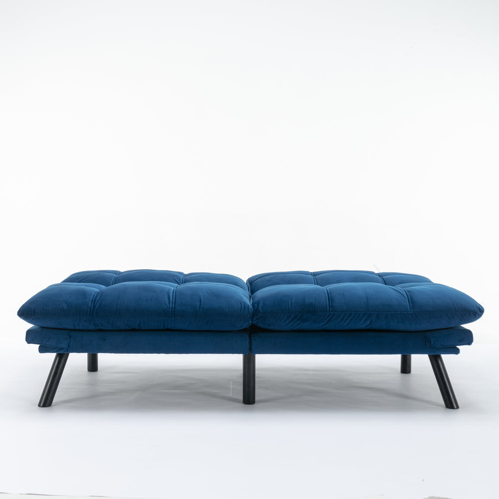 Navy Blue Cozy Convertible Sofa Bed