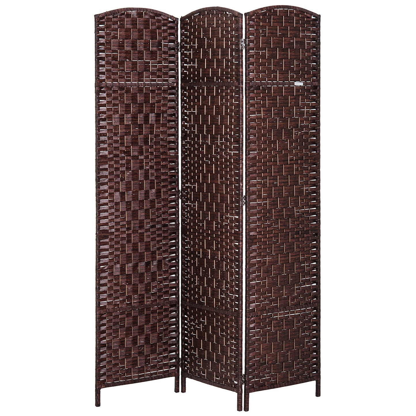 Cozy Brown Wicker Room Divider