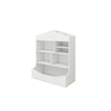 Versatile 7-Shelf White Bookcase