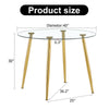 Simply Chic Gold Leg Dining Table