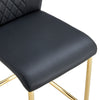 Chic Faux Leather Dining Chairs Set