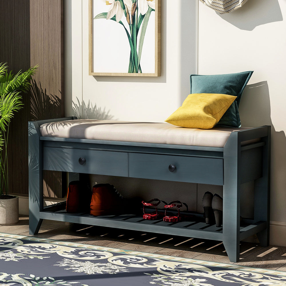 Comfort Seat Shoe Bench with Storage