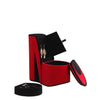 Chic High Heel Jewelry Box in Red Velvet