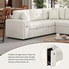 Haven L-Shaped Sofa Bed with Ottoman & USB Ports - Beige