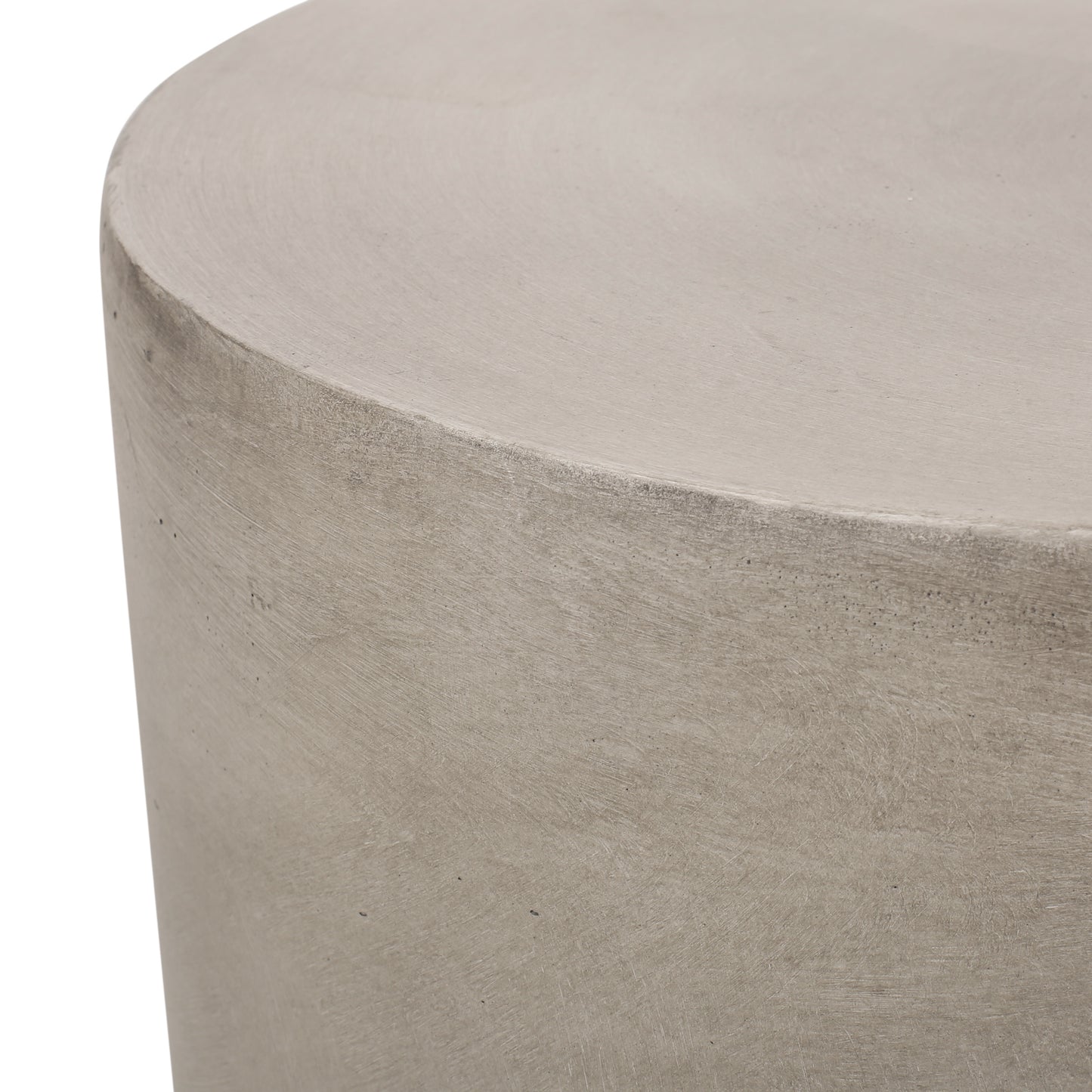 Light Gray Outdoor Concrete Side Table