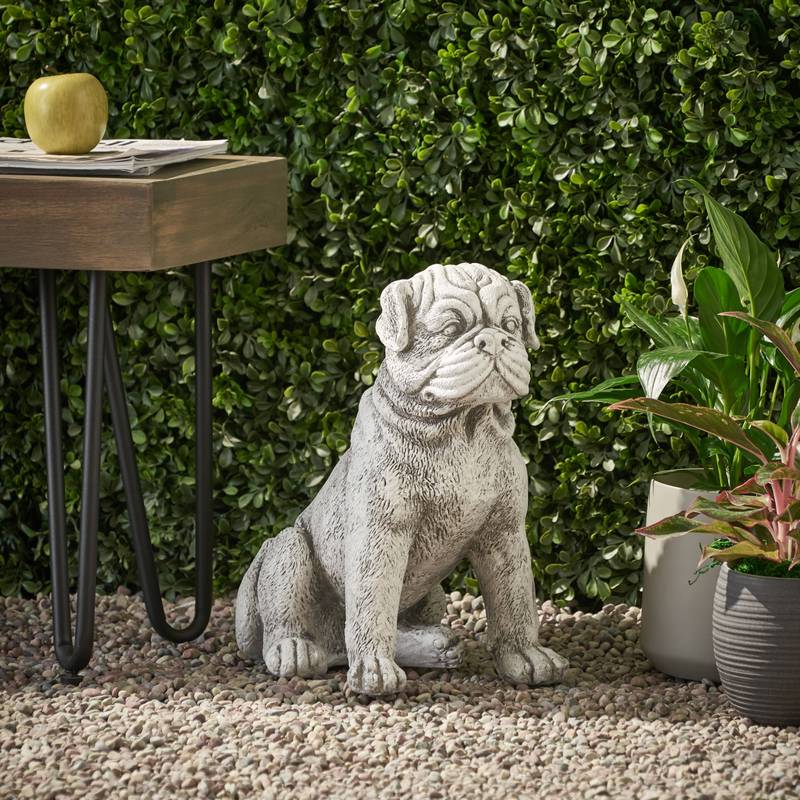 Paw-sitively Adorable Weatherproof Dog Statue