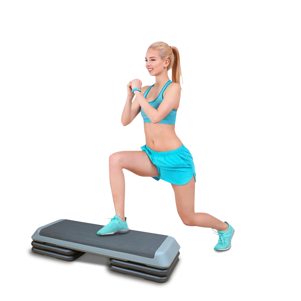 Blue Adjustable Aerobic Step Platform