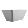 Modern Bliss Freestanding Acrylic Soaking Tub in Glossy White