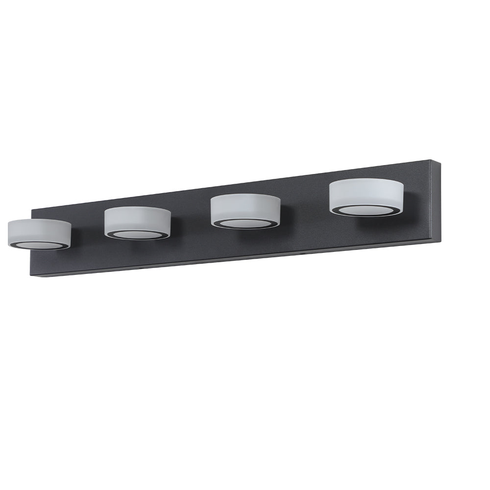 Sleek Black LED Vanity Lights for a Modern Bath