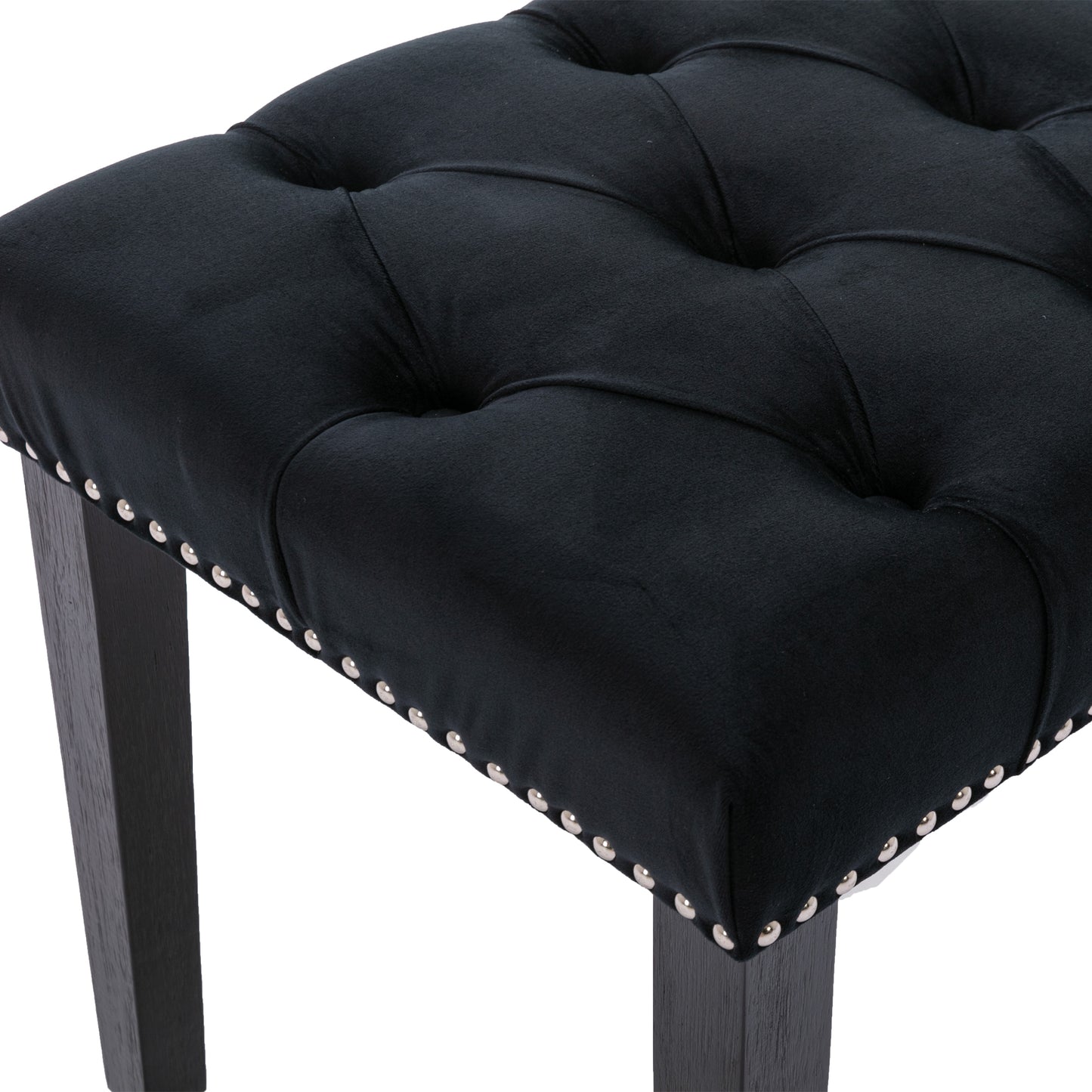 Velvet Elegance Tufted Bench