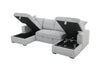 Cozy U-Shaped Sleeper Sofa with Storage and Plush Comfort