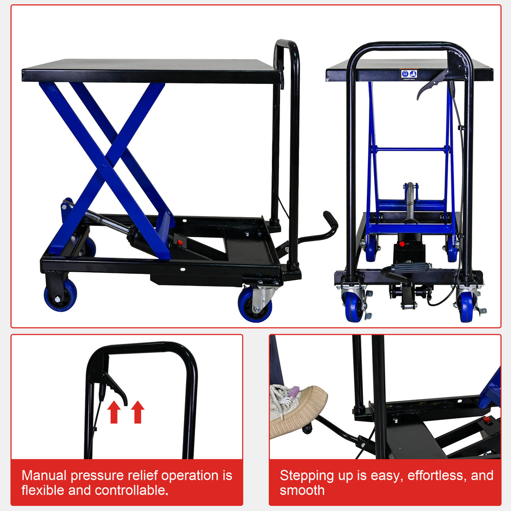 Heavy-Duty Hydraulic Trolley - Easy Transport & Maneuverability!