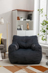 Cozy Velvet Memory Foam Bean Bag - Dark Gray