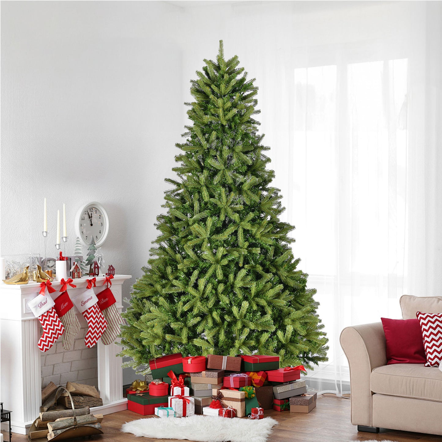 Luxurious Spruce Christmas Tree - Easy Assembly & Festive Charm