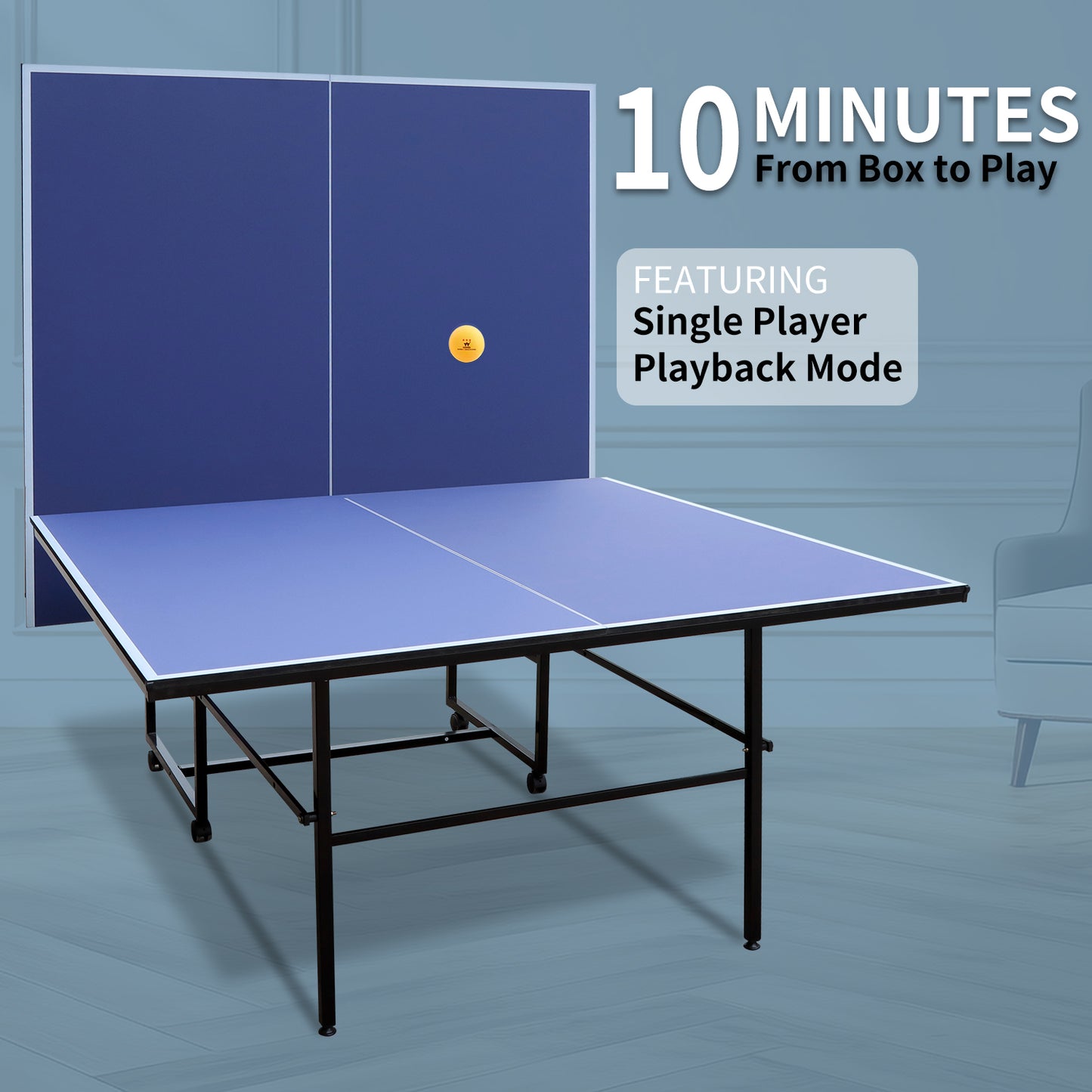 Easy Play Portable Ping Pong Table Set