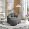 Cozy Foam Lounge Chair with Footrest