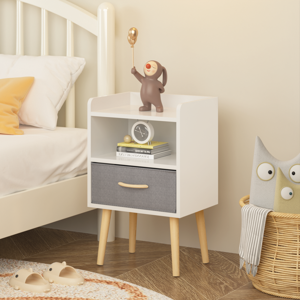 Cozy Collapsible Nightstand with Storage