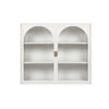 Chic Woven White Wall Cabinet