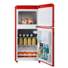 Chic Red Mini Fridge with Freezer – Perfect for Any Space!