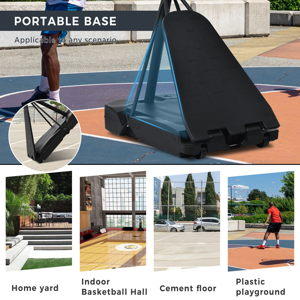 GlowHoops: Adjustable Portable Basketball System for Day and Night Fun