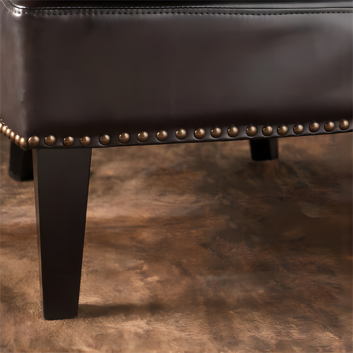 Chic Dark Brown High Back Chair - Luxurious Comfort