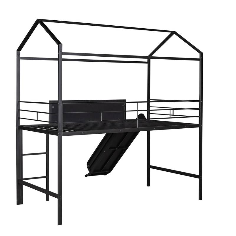 Slide & Write Metal Loft Bed