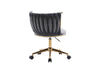 Cozy Swivel Office Chair - Stylish and Ergonomic in Dark Grey