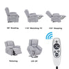 Cozy Lift Massage Recliner for Seniors with Heated Comfort and Remote Control