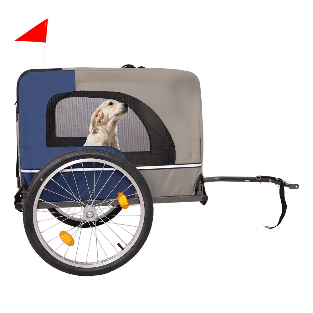 Paw Pedaler Dog Bike Trailer – Cozy & Safe Ride for Your Pup!