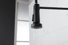 Sleek Matte Black Pull-Out Kitchen Faucet