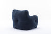 Cozy Teddy Bean Bag Chair in Dark Blue