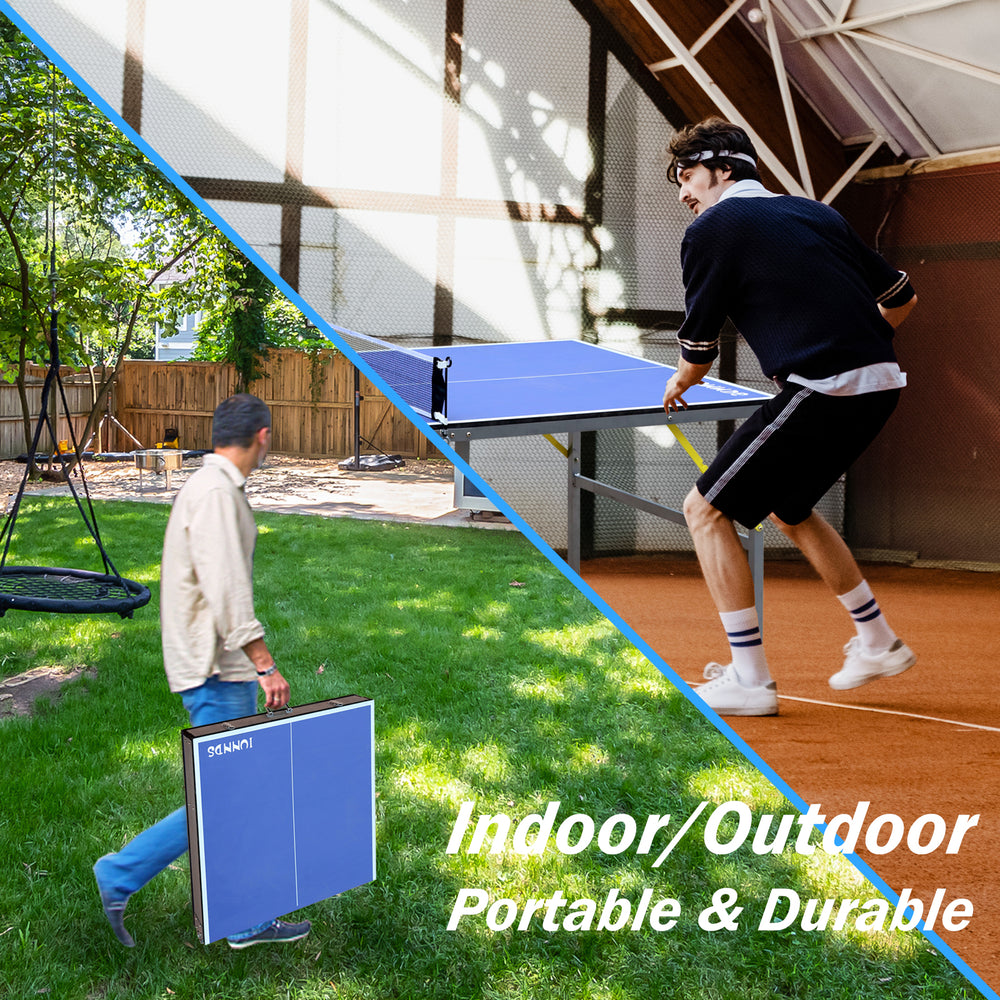 Easy Set Up Ping Pong Table for Fun Indoors & Outdoors