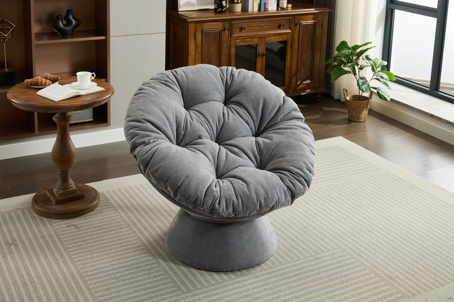 Cozy Swivel Papasan Chair