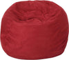 Cozy Red Shredded Foam Bean Bag Chair for All Ages
