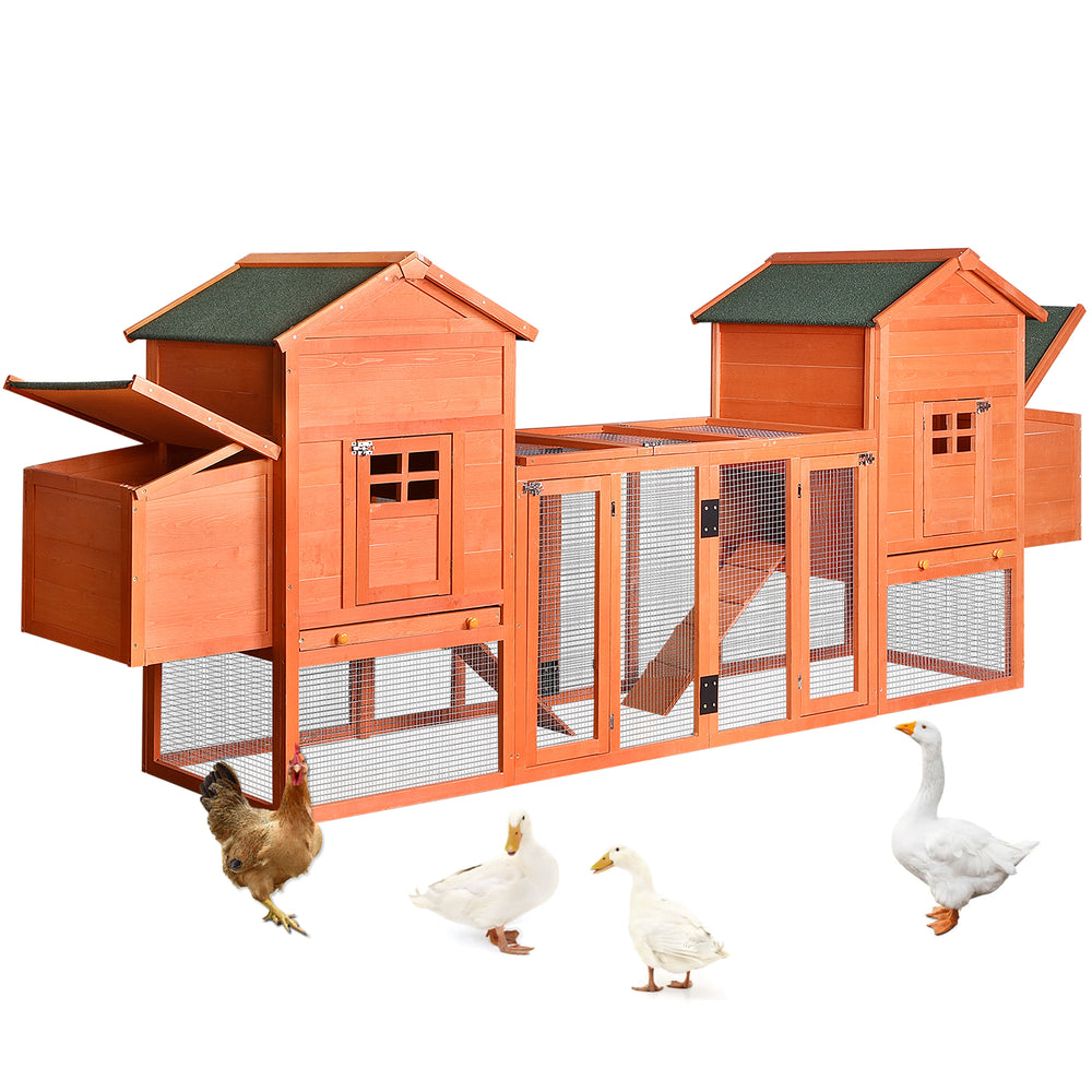 Cozy Cottage Chicken Coop & Bunny Hutch