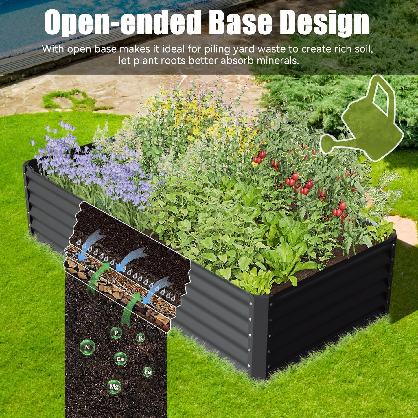 Garden Oasis: The Ultimate Raised Bed for Your Veggies and Blooms