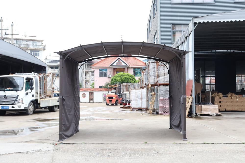 Stylish Arched Pergola with Waterproof Shade for Your Garden