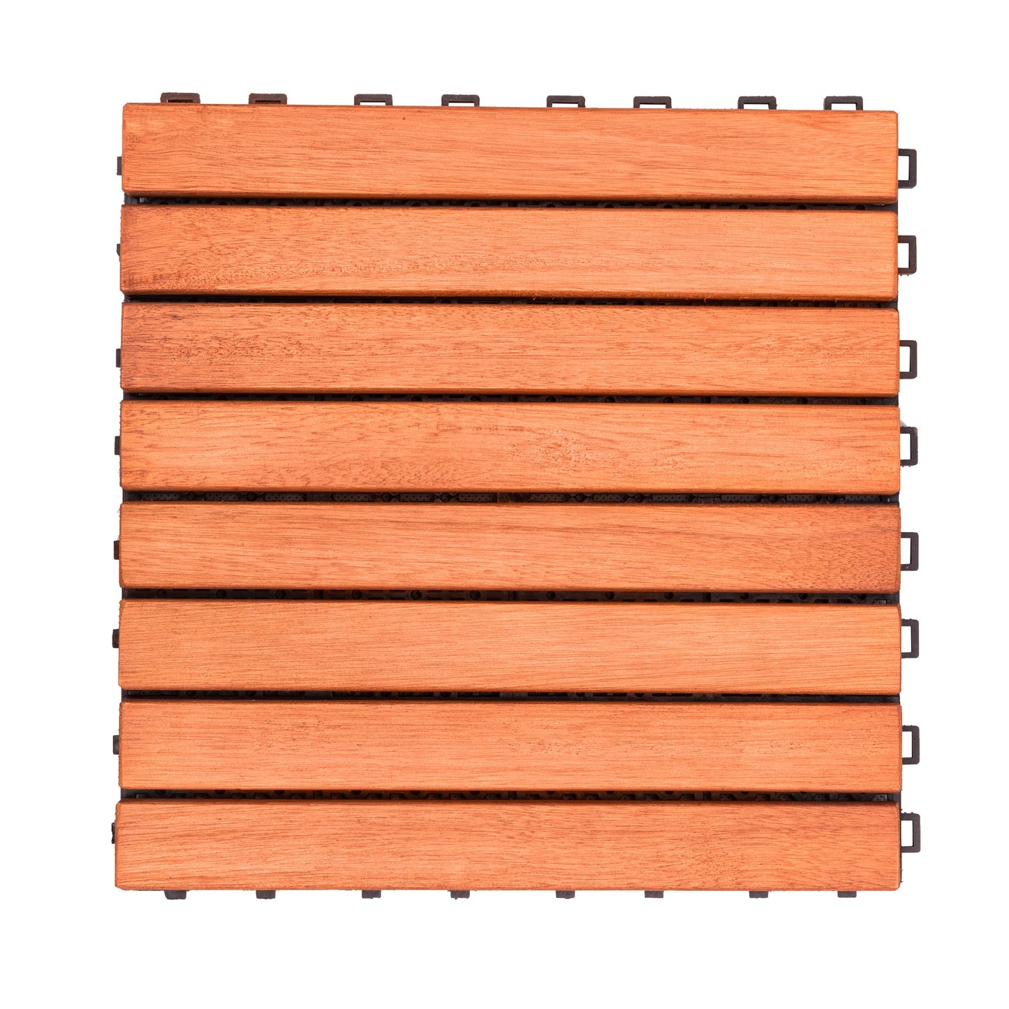 Kaia Rustic Wood Interlocking Deck Tiles