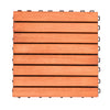 Kaia Rustic Wood Interlocking Deck Tiles