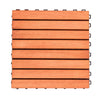 Kaia Rustic Wood Interlocking Deck Tiles