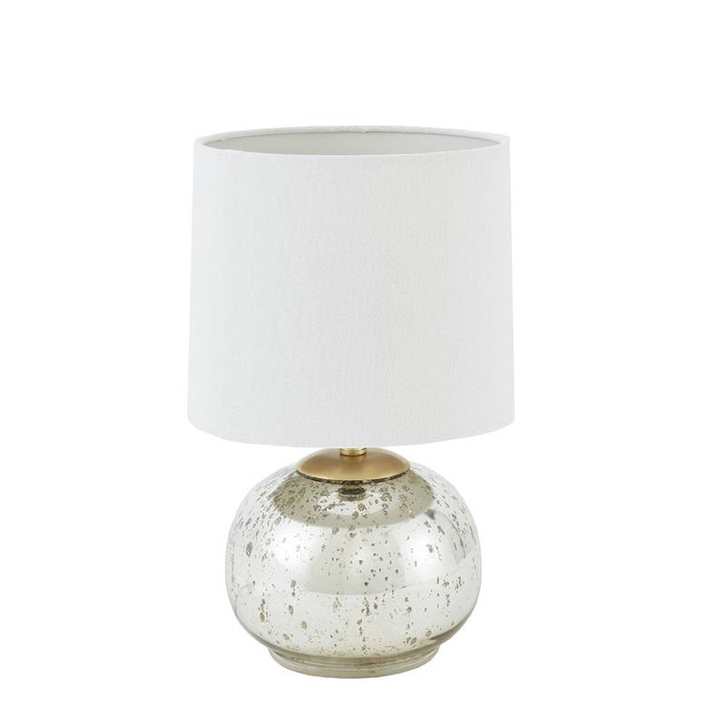 Shimmering Saxony Glass Lamp