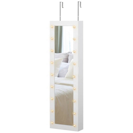 Shimmer Shine Jewelry Cabinet with Mirror & LED Lights